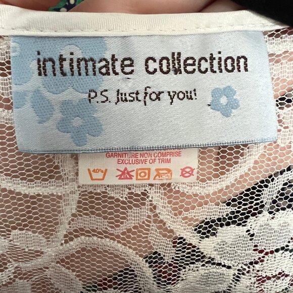 Vintage Lace Sheer Mesh Robe Duster Jacket Cape Slip Pajamas House Coat Sexy PJs - Picture 7 of 16